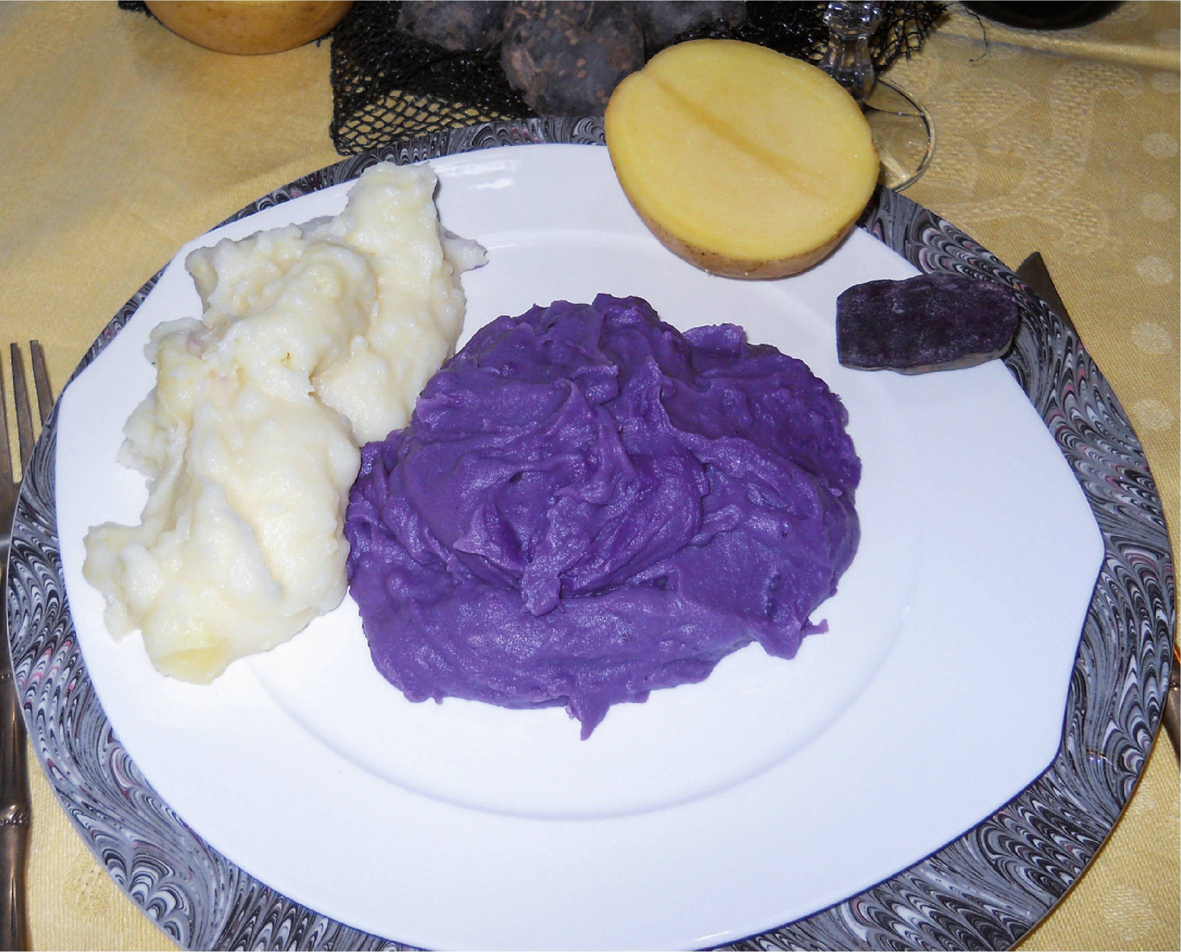Purè di patate viola Lady Viola Vitelotte - Prodotti alimentari biologici,  selezione patate viola gourmet, legumi e cereali - Perle della Tuscia