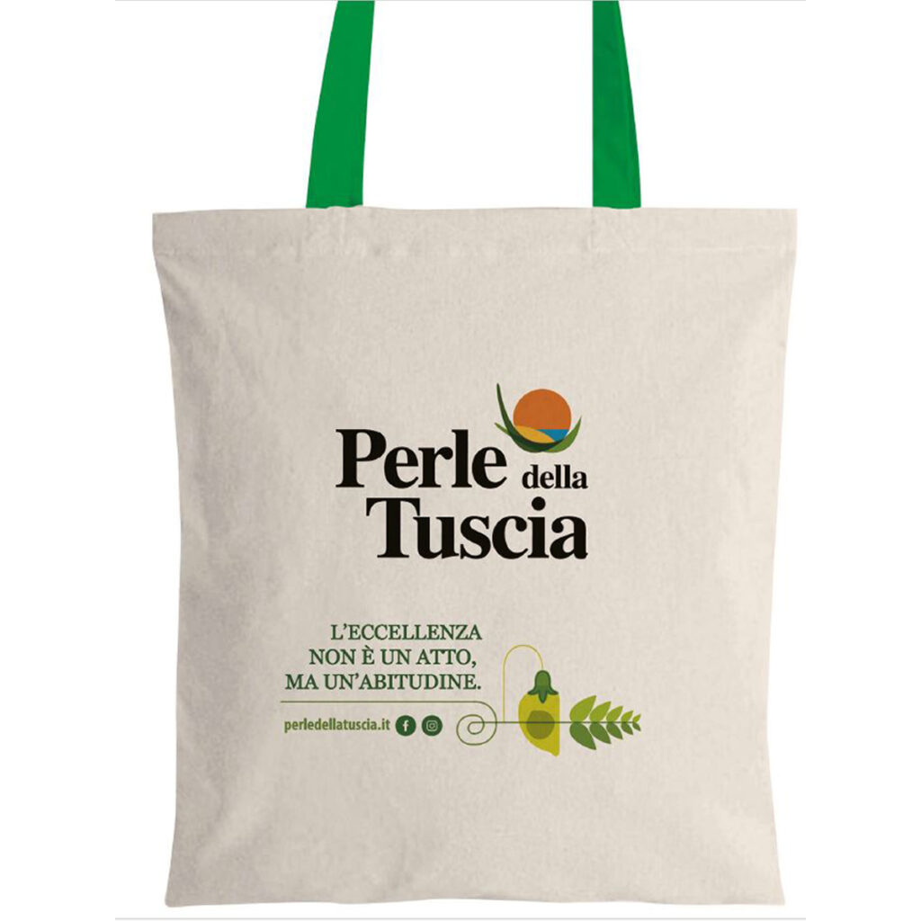 Shopper in cotone naturale Perle della Tuscia